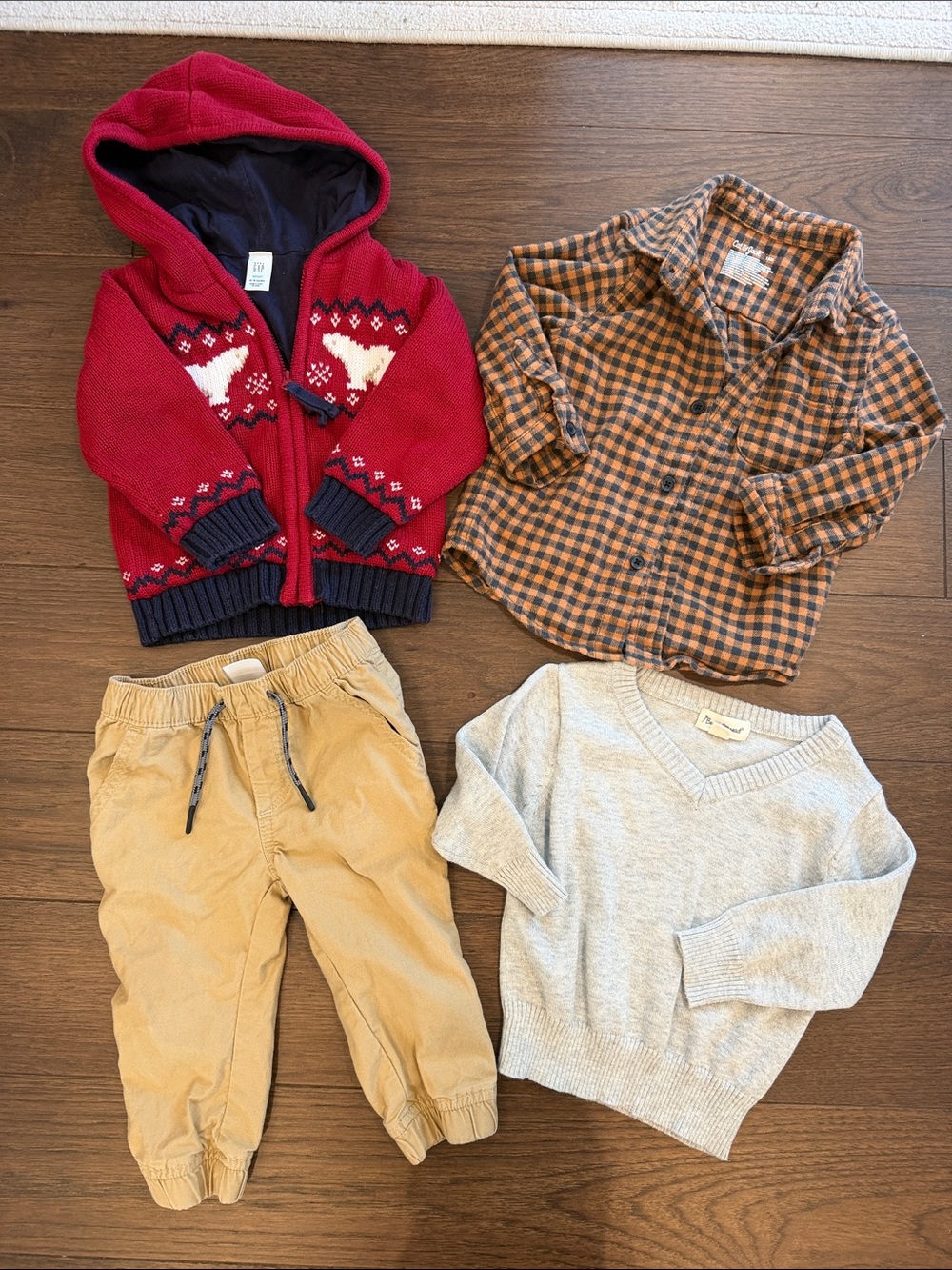 Gap, Cat & Jack and Beetle&Thread Toddler Boys 12-18 Month Bundle C52-062